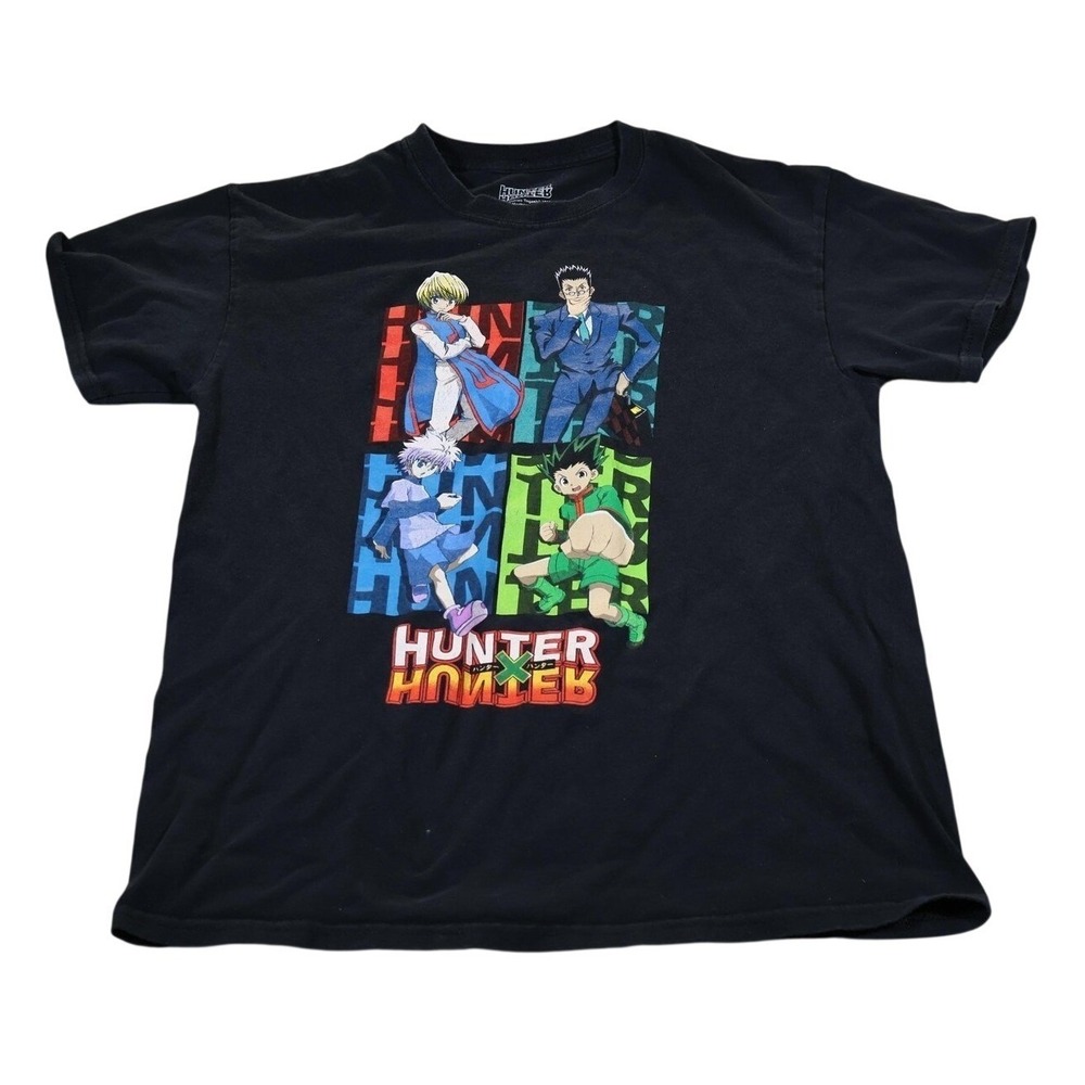 Hunter x Hunter Graphic T-Shirt Mens M Black Anime Manga Viz Media Tee